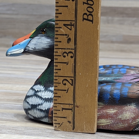 3 Wooden Carved Hand Painted Ducks - Picture 12 of 13